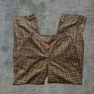 Yellow Plaid Urban Outfitters Trousers